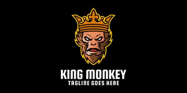 Banner image of Premium King Monkey E-Sport and Sport Logo  Free Download