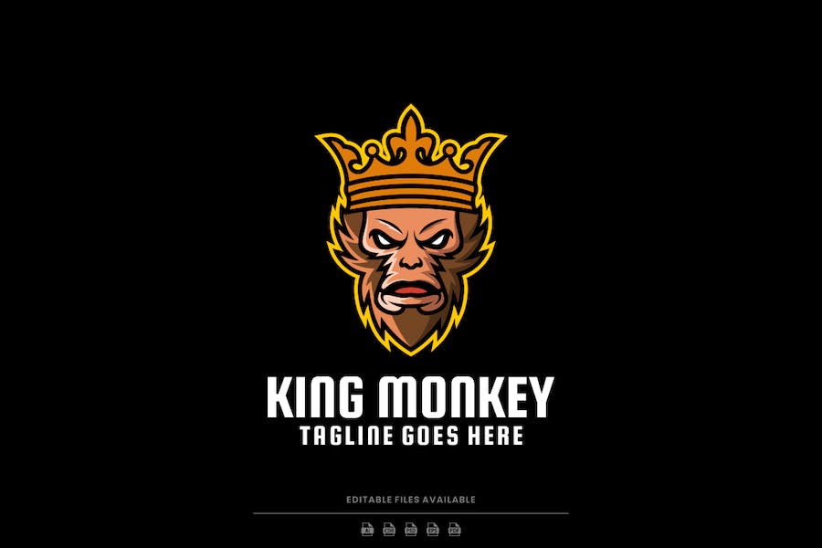 Banner image of Premium King Monkey E-Sport and Sport Logo  Free Download