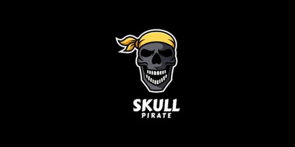 Banner image of Premium Skull Simple Mascot Logo  Free Download