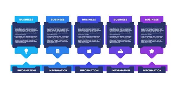 Banner image of Premium Simple Business Infographic Presentation Template  Free Download