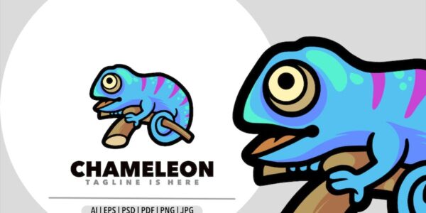 Banner image of Premium Chameleon Logo  Free Download