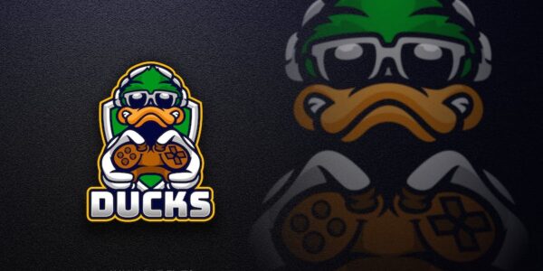 Banner image of Premium Duck Gaming Logo  Free Download