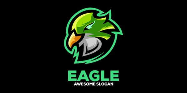 Banner image of Premium Eagle Mascot Design Logo  Free Download