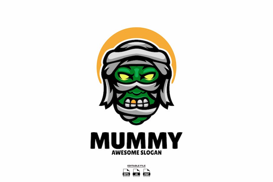 Banner image of Premium Mummy Mascot Logo Design  Free Download