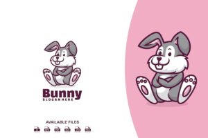 Banner image of Premium Bunny Logo  Free Download