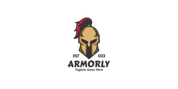 Banner image of Premium Armoly Simple Mascot Logo  Free Download