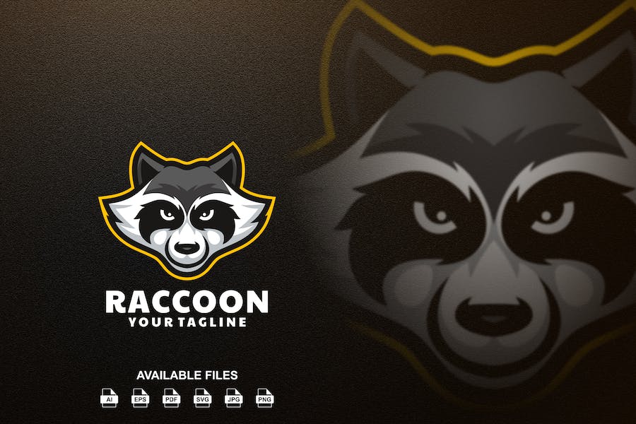 Banner image of Premium Raccoon Logo  Free Download