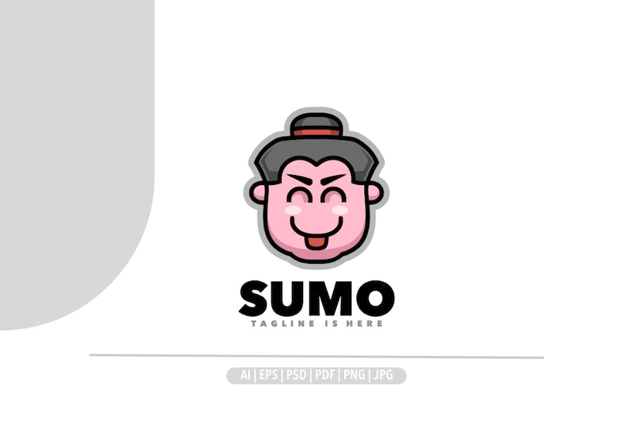 Banner image of Premium Sumo Funny Logo  Free Download