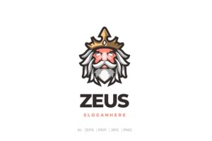 Banner image of Premium Zeus Mascot Logo  Free Download