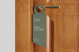Banner image of Premium Door Hanger Mockup  Free Download