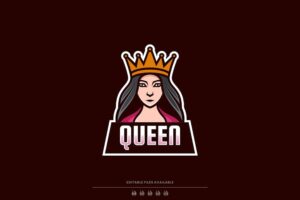 Banner image of Premium Queen eSport and Sport Logo  Free Download