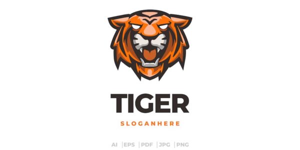 Banner image of Premium Tiger Mascot Logo  Free Download