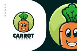 Banner image of Premium Carrot Character Cartoon Mascot Logo  Free Download
