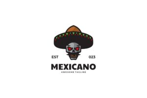 Banner image of Premium Mexican Simple Mascot Logo  Free Download