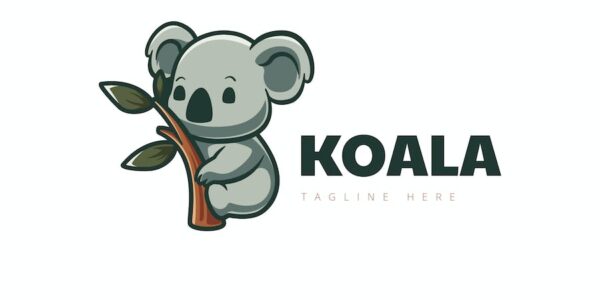 Banner image of Premium Koala Logo Character  Free Download