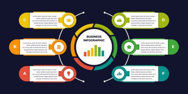 Banner image of Premium Colorful Modern Diagram Infographic for Business  Free Download