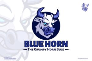 Banner image of Premium Blue Horn Mascot Logo Template  Free Download