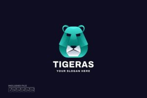 Banner image of Premium Tiger Gradient Logo  Free Download