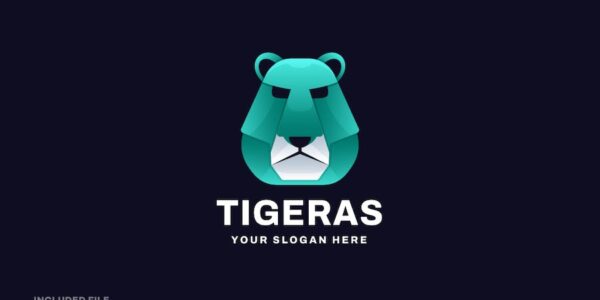 Banner image of Premium Tiger Gradient Logo  Free Download
