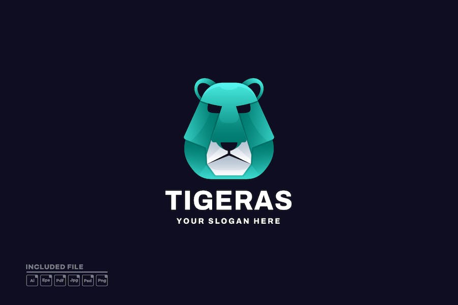 Banner image of Premium Tiger Gradient Logo  Free Download