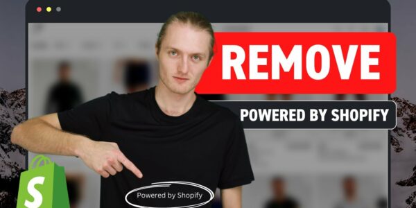 How To Remove Powered By Shopify - YouTube