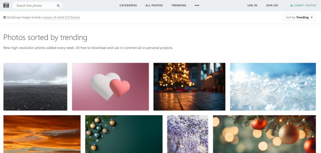 StockSnap: Picture-Perfect Free Photo Finds