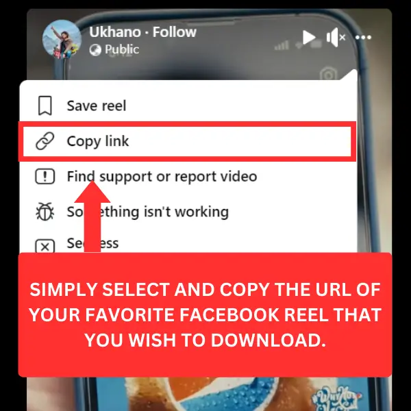 Copy Instagram Reel URL