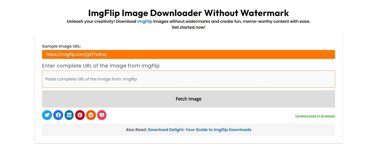 Imgflip Watermark Remover Tool Overview
