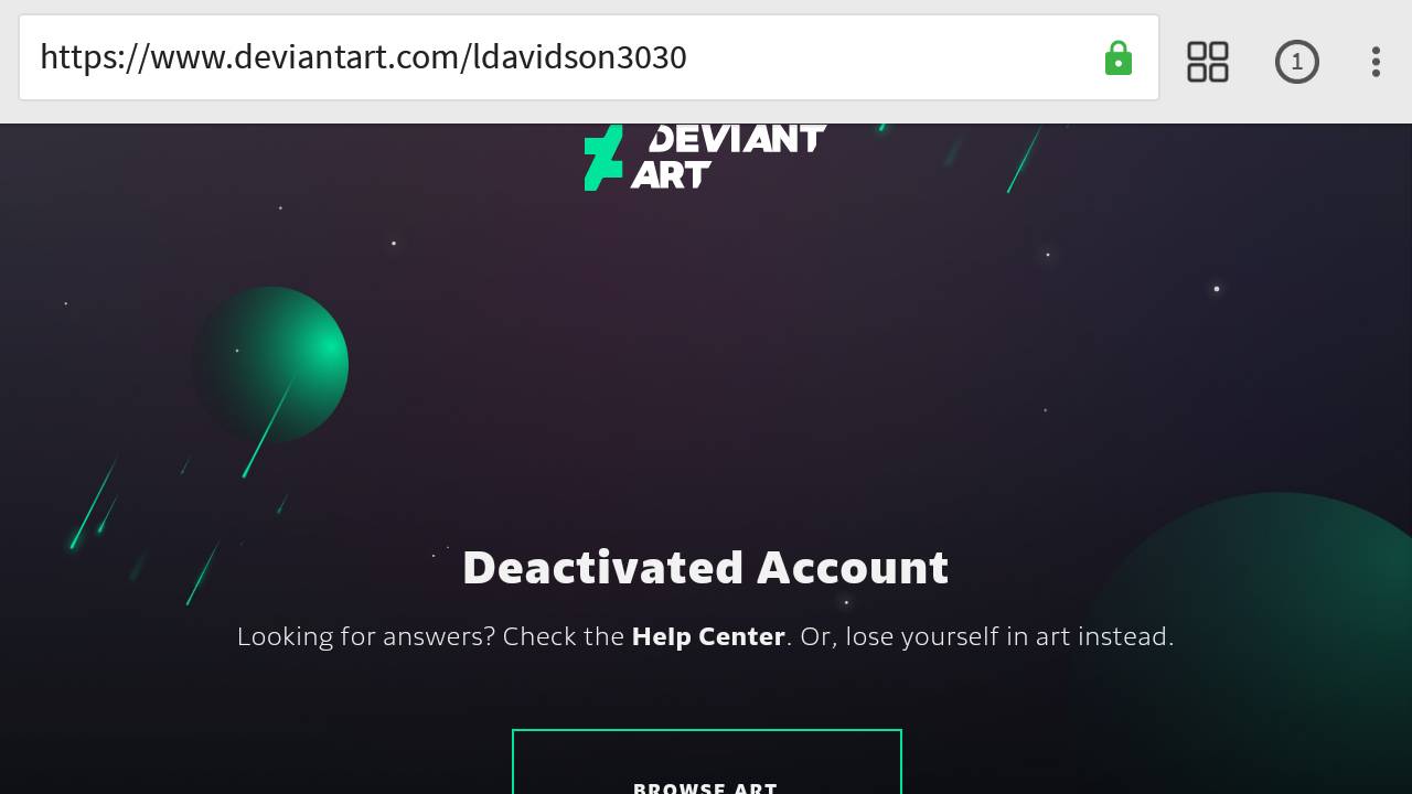 Understanding Deactivated DeviantArt Accounts