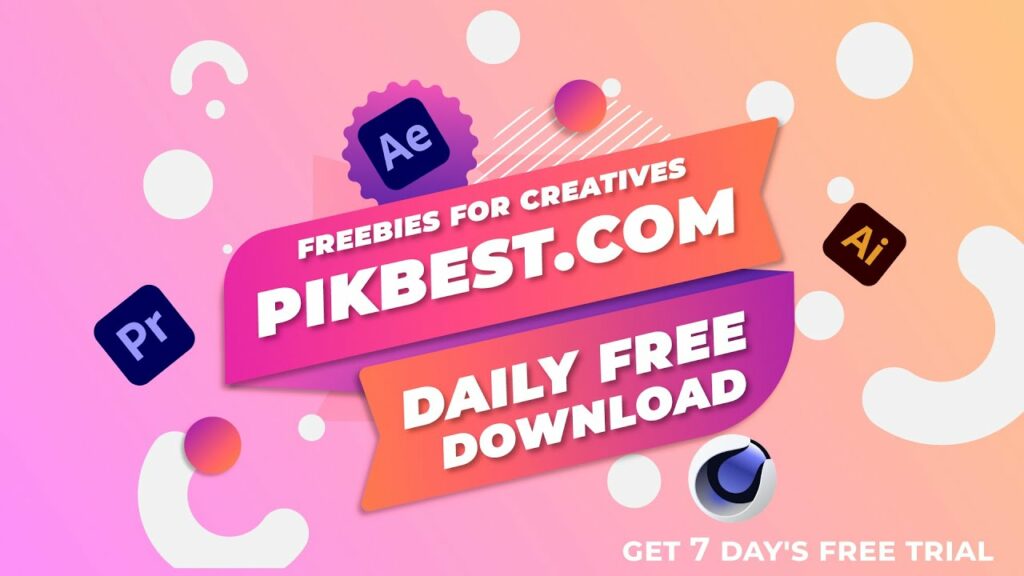 Pikbest Best Website For Designers Free Templates 7 Days Trail