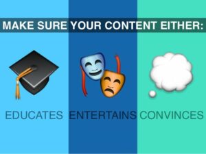 Educate Entertain or Convince Three Beneficial Approaches to Conten