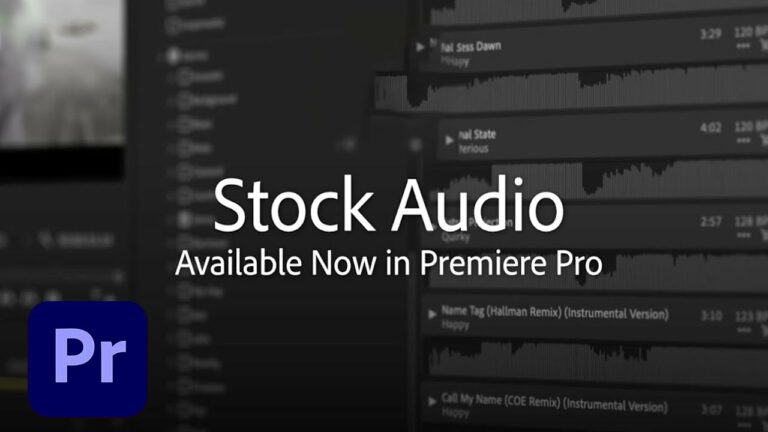 New in Premiere Pro Introducing Adobe Stock Audio Adobe Creative