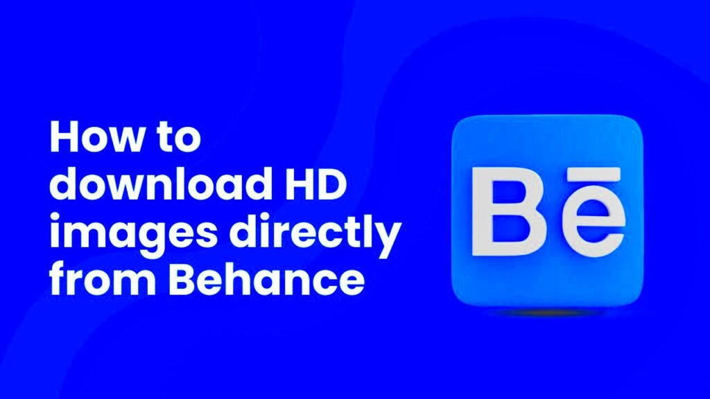 How to Download an Image from Behance