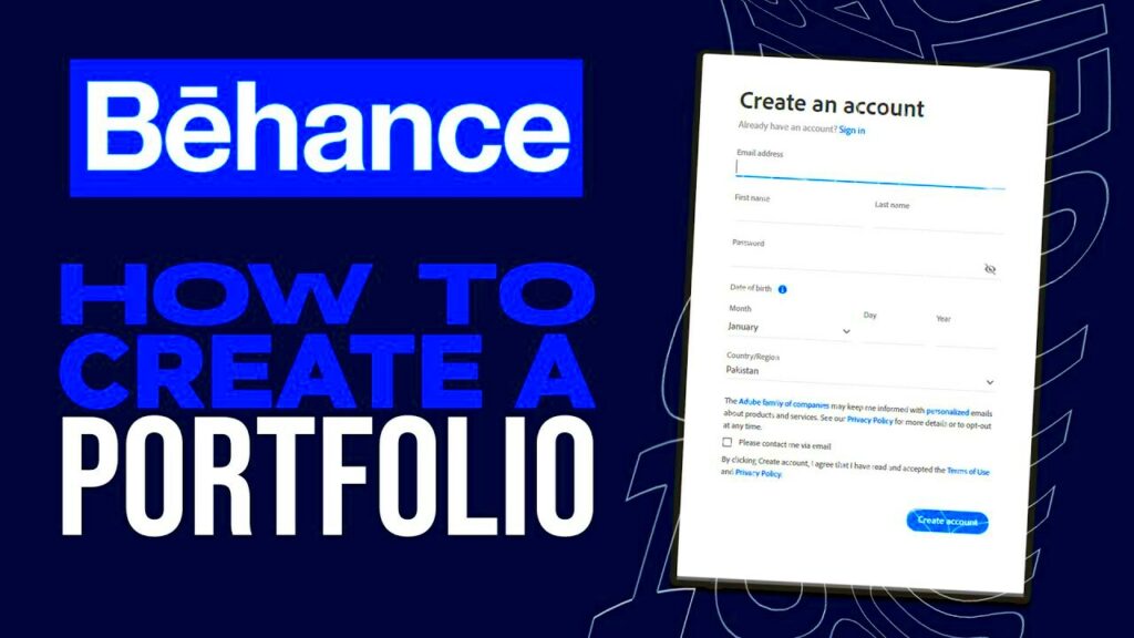 How to Create My Portfolio in Behance