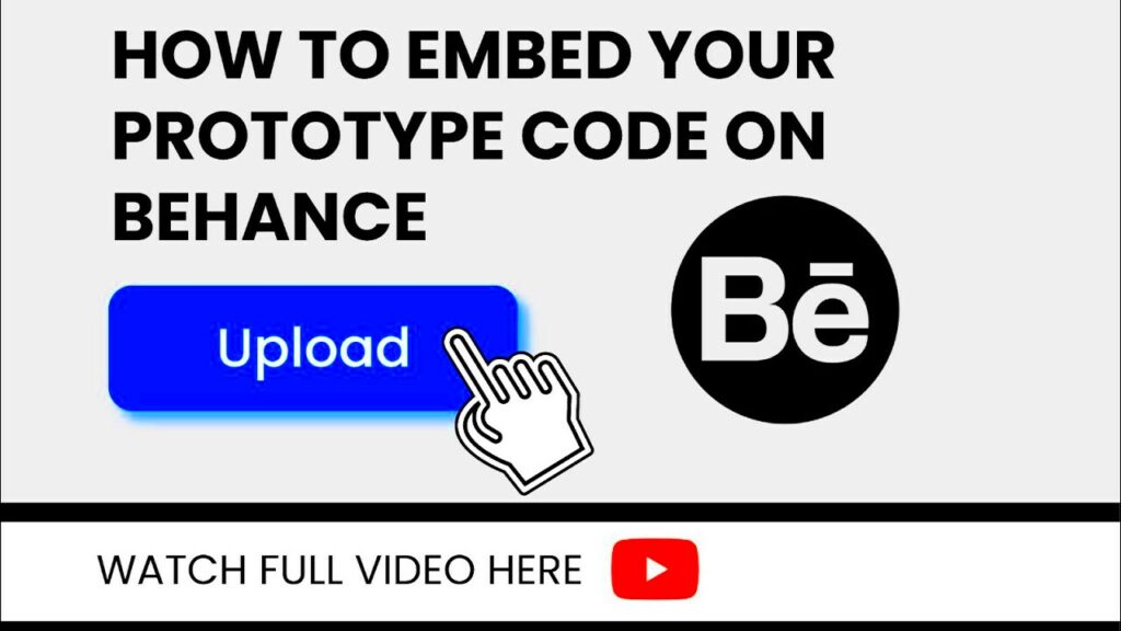 How to Embed Prototype in Behance