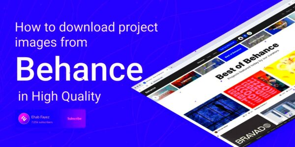 How to download project images from Behance in High Quality