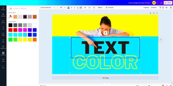 How to Change Text Color in Canva With Screenshots  Makers Aid