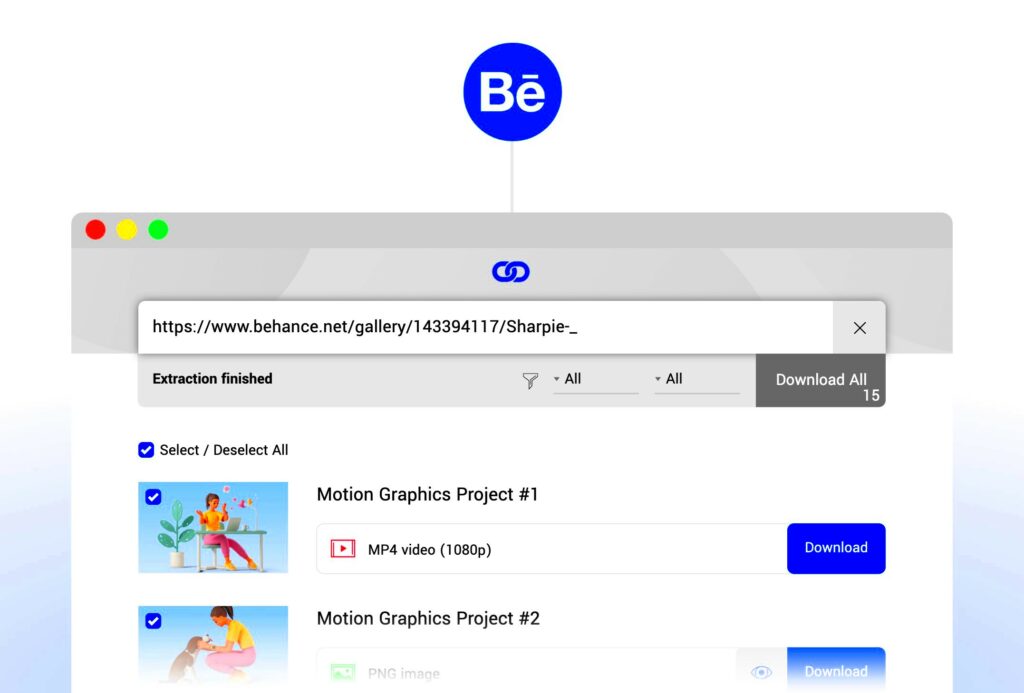 How to Download Projects from Behance