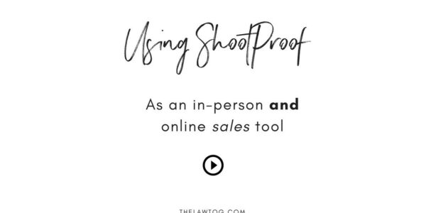 Using Shootproof as an in person or online sales tool  YouTube