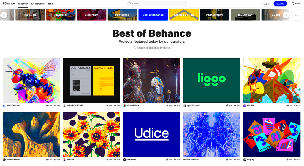 How to Check Your Projects on Behance