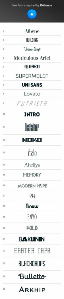 How to Download Fonts from Behance