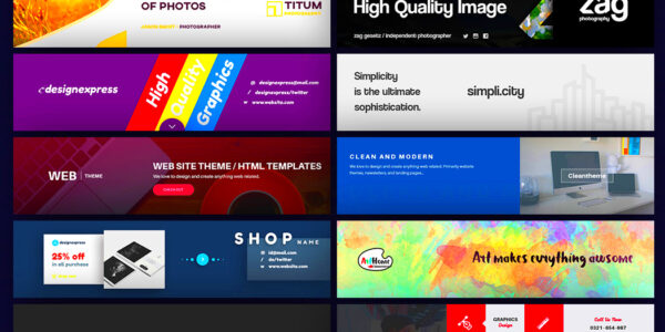 Simple Creative Profile Banner Designs  Behance