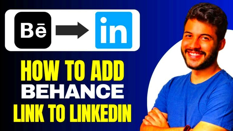 How to Add Behance Link to LinkedIn  Full Guide  YouTube