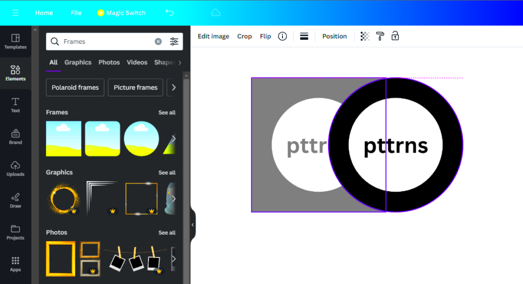 Canva Image Curve Adjustment