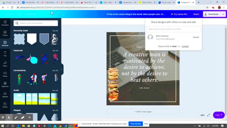 How to Share a Canva image using a link  YouTube