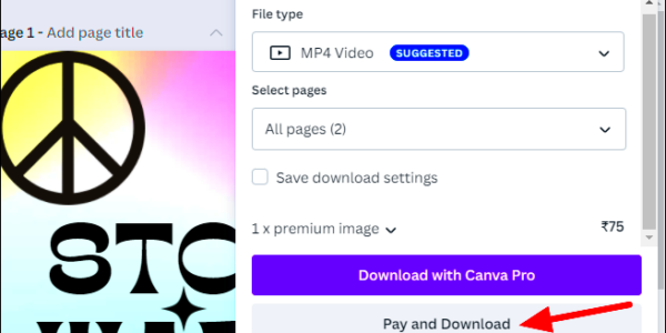 How to Download a Picture or Design from Canva