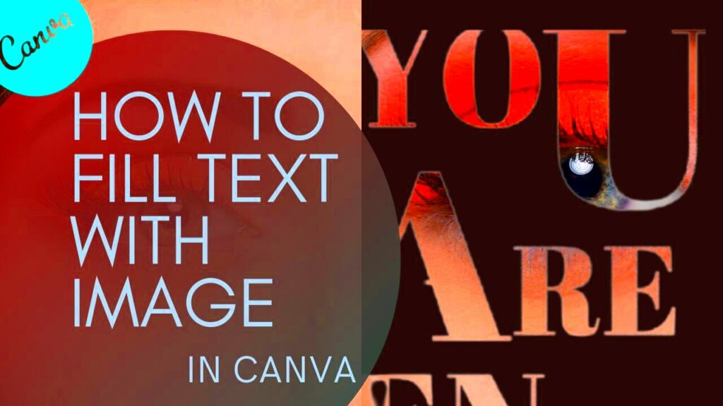 Canva Text Filling with Image