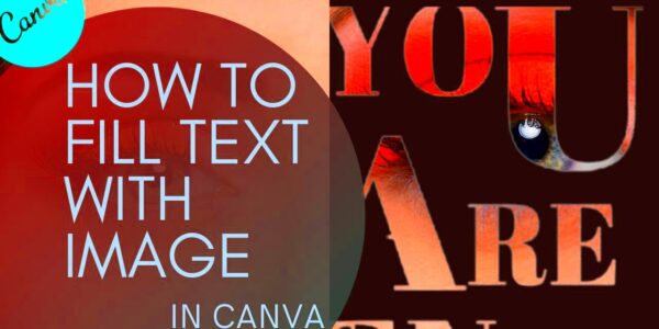 How to Fill Text with Image in Canva  YouTube