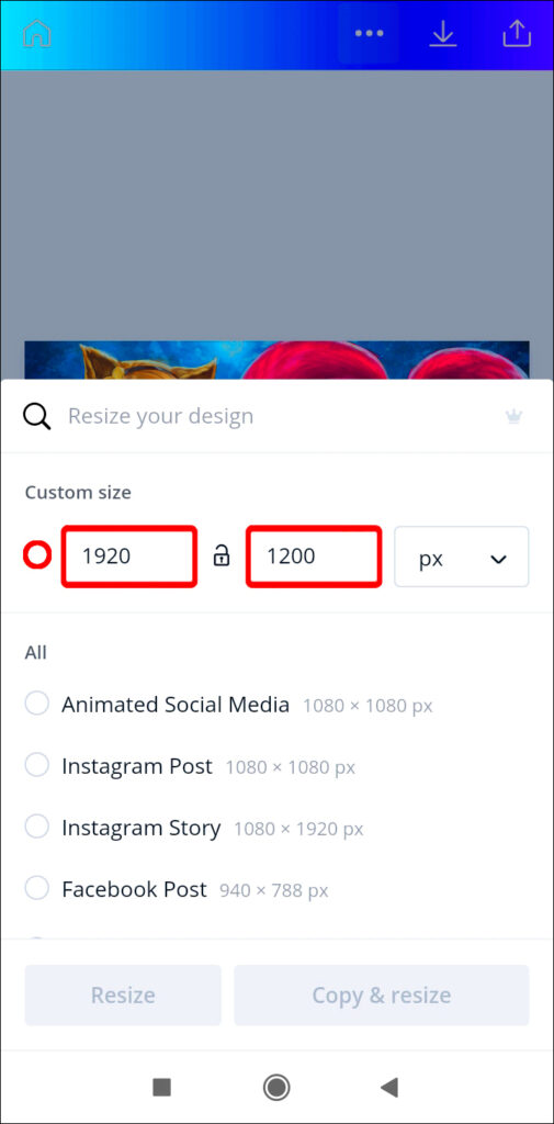 Canva Image Dimensions Change