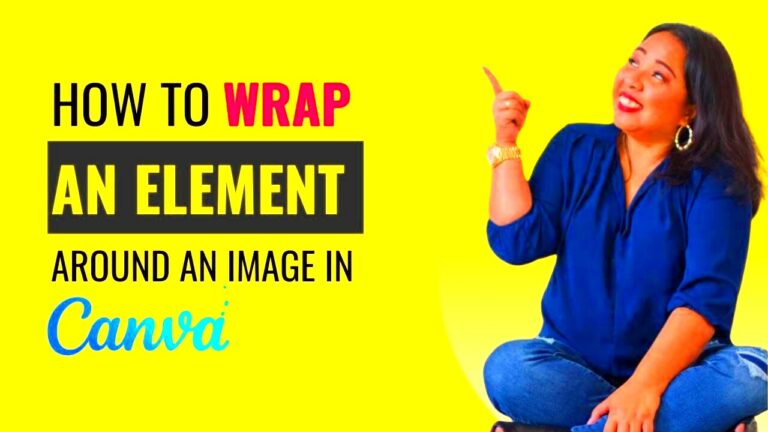 How to Wrap an Element Around an Image in Canva  YouTube